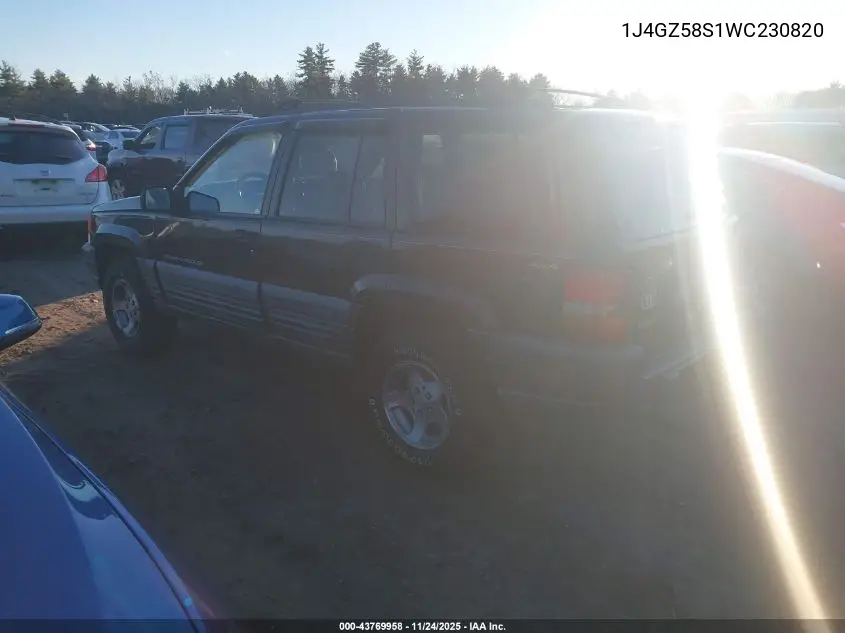 1J4GZ58S1WC230820 1998 Jeep Grand Cherokee Laredo