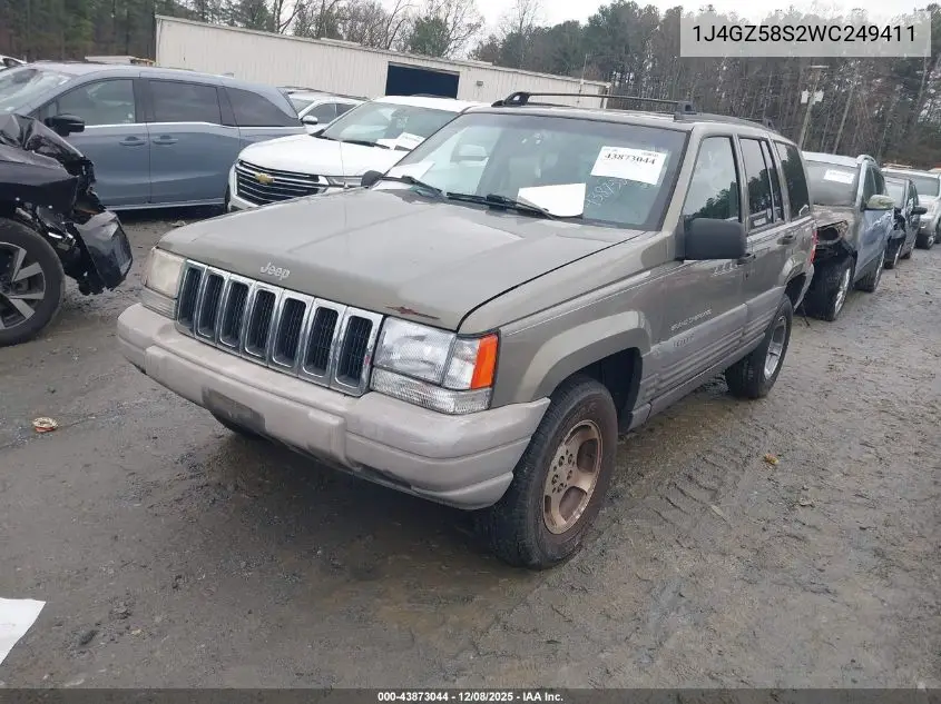 1J4GZ58S2WC249411 1998 Jeep Grand Cherokee Laredo