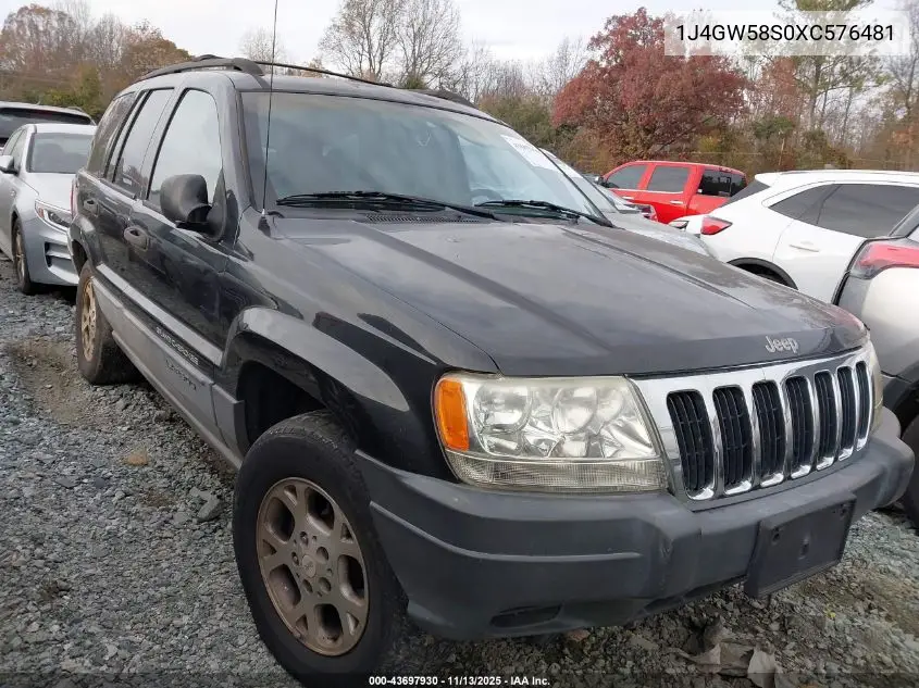 1J4GW58S0XC576481 1999 Jeep Grand Cherokee Laredo