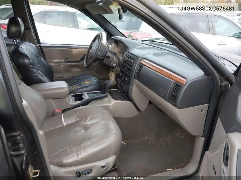 1J4GW58S0XC576481 1999 Jeep Grand Cherokee Laredo