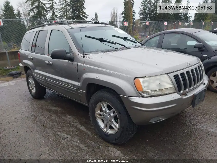 1J4GW68N4XC705158 1999 Jeep Grand Cherokee Limited