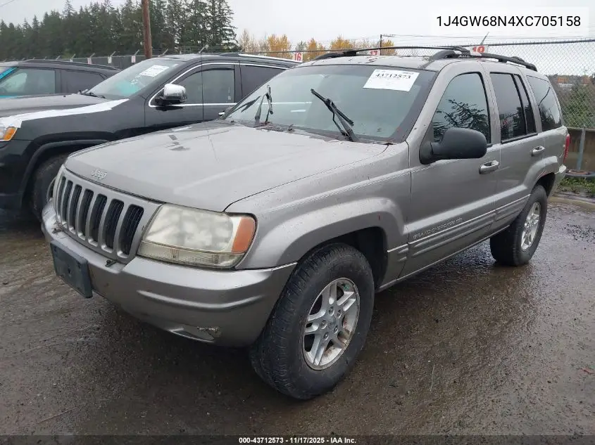 1J4GW68N4XC705158 1999 Jeep Grand Cherokee Limited