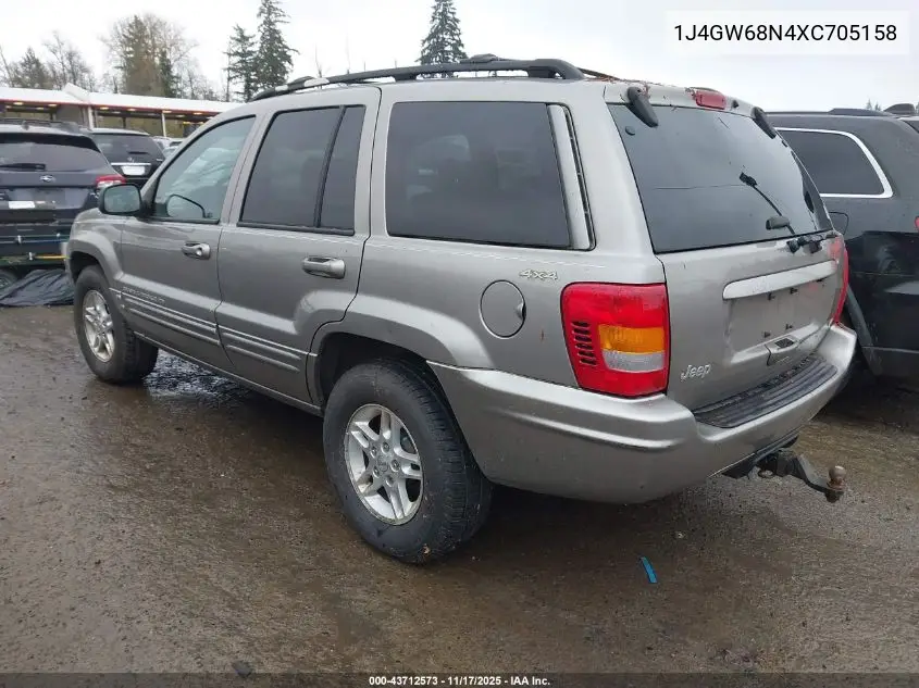 1J4GW68N4XC705158 1999 Jeep Grand Cherokee Limited
