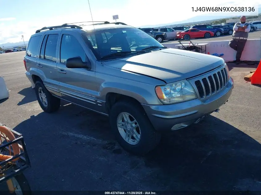 1J4GW68N9XC638136 1999 Jeep Grand Cherokee Limited