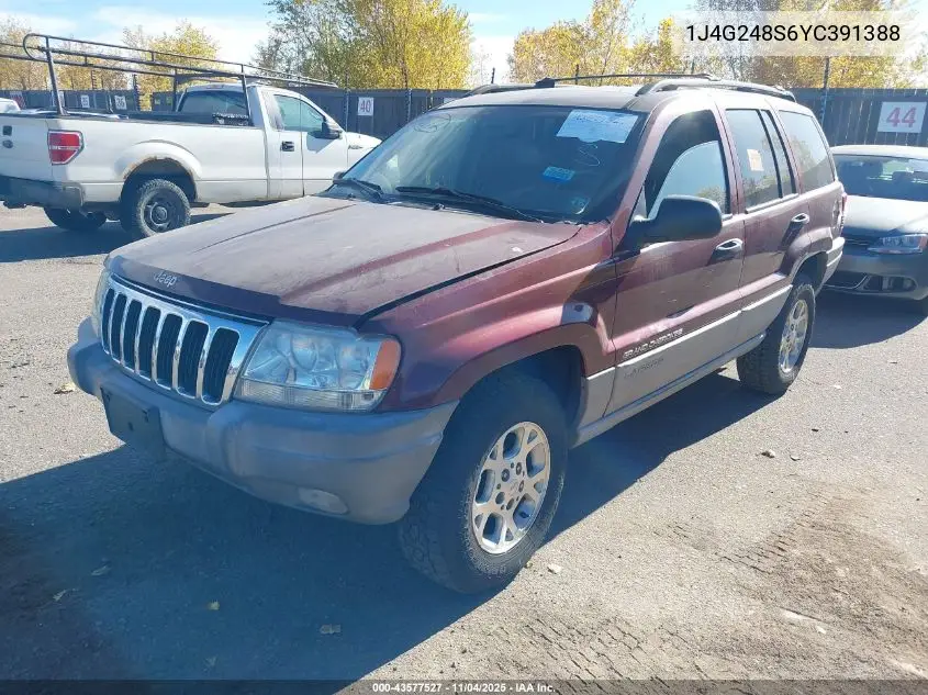 1J4G248S6YC391388 2000 Jeep Grand Cherokee Laredo