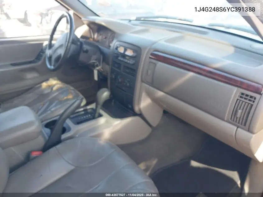 1J4G248S6YC391388 2000 Jeep Grand Cherokee Laredo
