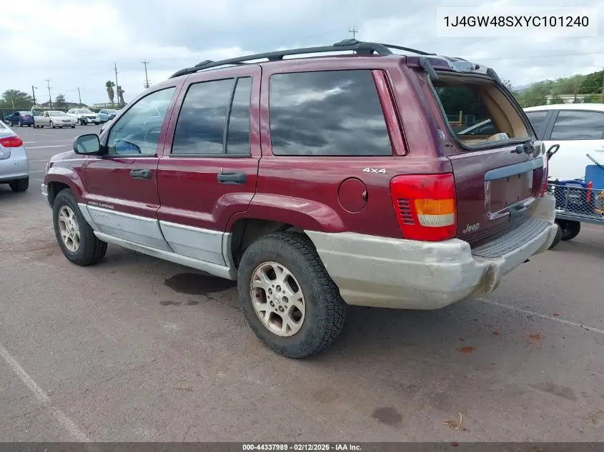 2000 Jeep Grand Cherokee Laredo VIN: 1J4GW48SXYC101240 Lot: 44337989