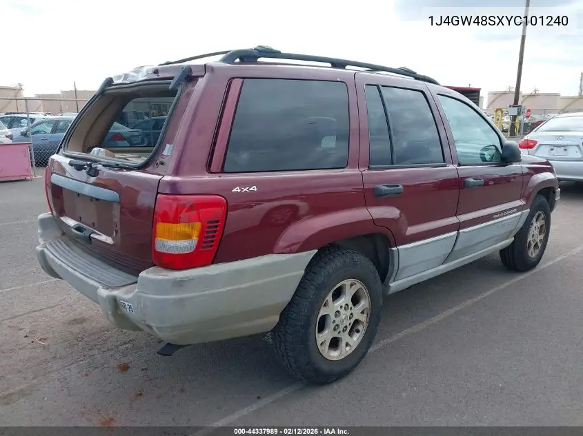 2000 Jeep Grand Cherokee Laredo VIN: 1J4GW48SXYC101240 Lot: 44337989