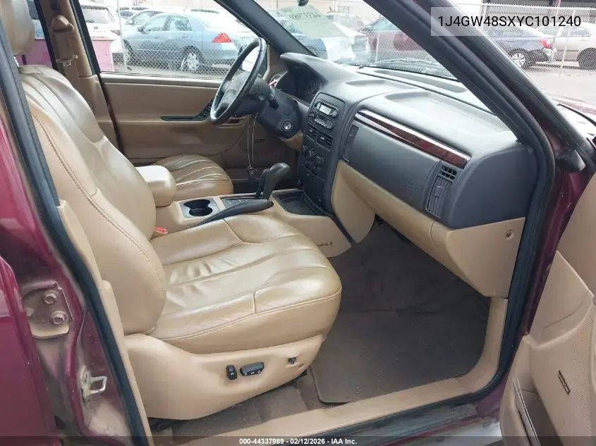 2000 Jeep Grand Cherokee Laredo VIN: 1J4GW48SXYC101240 Lot: 44337989