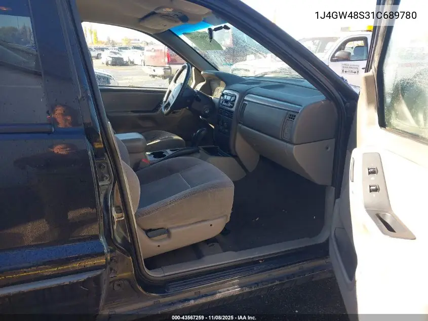 1J4GW48S31C689780 2001 Jeep Grand Cherokee Laredo