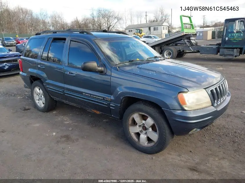 1J4GW58N61C545463 2001 Jeep Grand Cherokee Limited