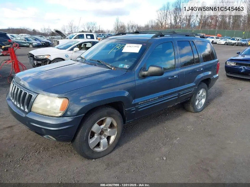 1J4GW58N61C545463 2001 Jeep Grand Cherokee Limited