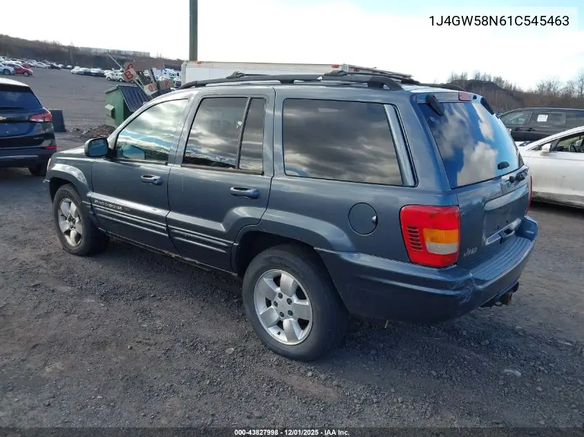1J4GW58N61C545463 2001 Jeep Grand Cherokee Limited