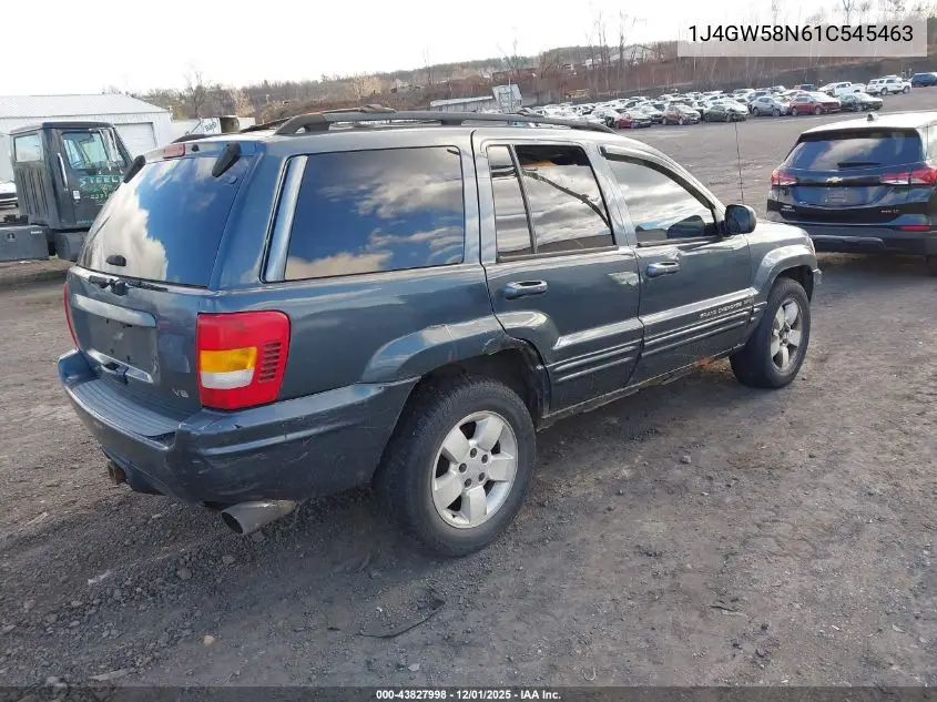 1J4GW58N61C545463 2001 Jeep Grand Cherokee Limited