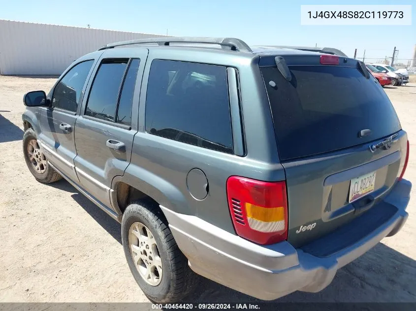 2002 Jeep Grand Cherokee Laredo VIN: 1J4GX48S82C119773 Lot: 40454420