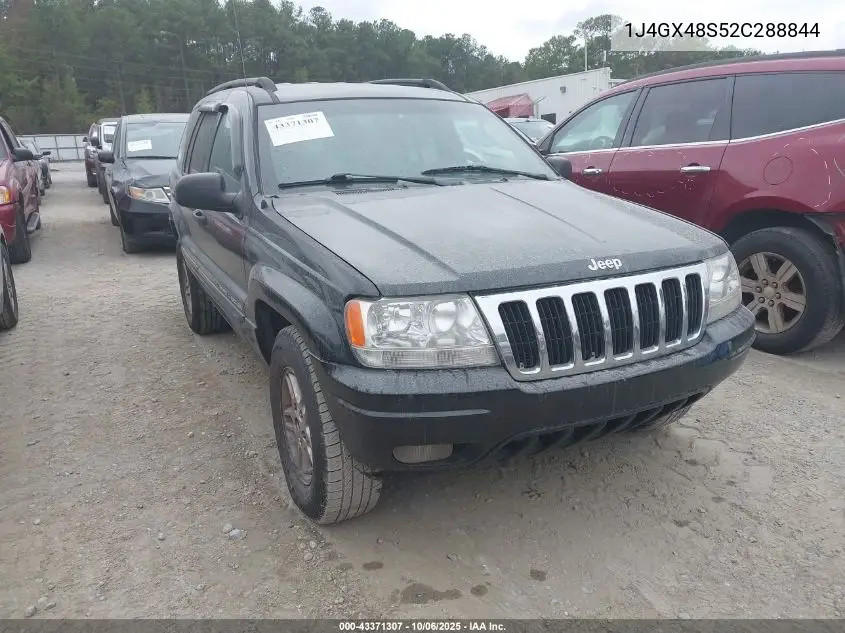 1J4GX48S52C288844 2002 Jeep Grand Cherokee Laredo