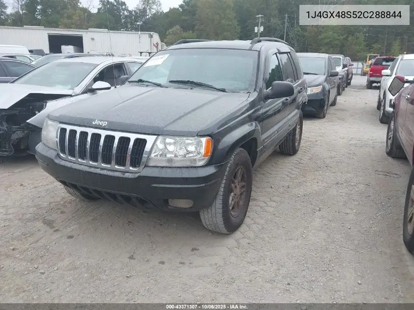 1J4GX48S52C288844 2002 Jeep Grand Cherokee Laredo