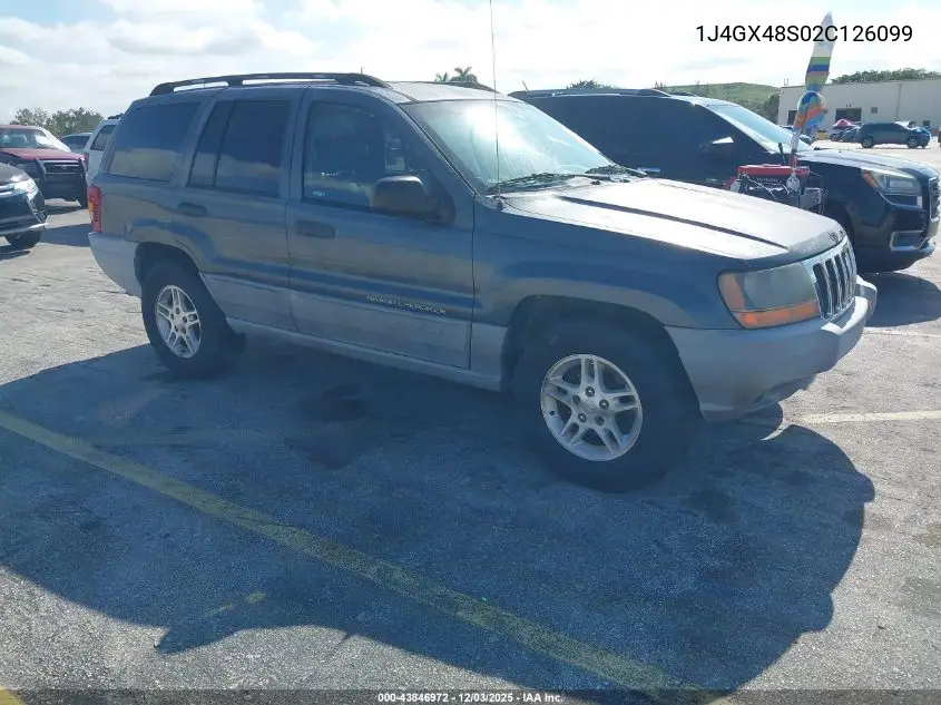 1J4GX48S02C126099 2002 Jeep Grand Cherokee Laredo