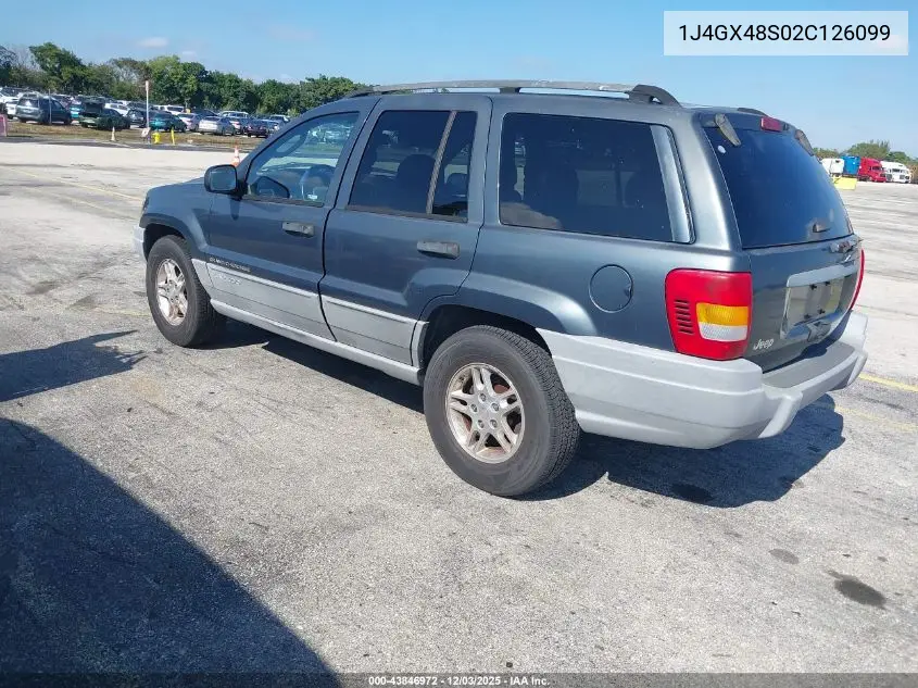 1J4GX48S02C126099 2002 Jeep Grand Cherokee Laredo