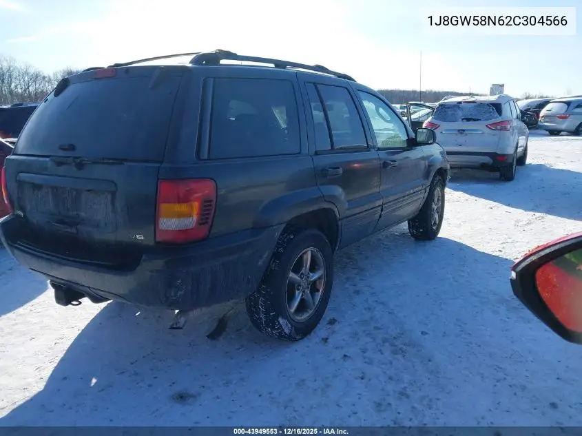 1J8GW58N62C304566 2002 Jeep Grand Cherokee Limited