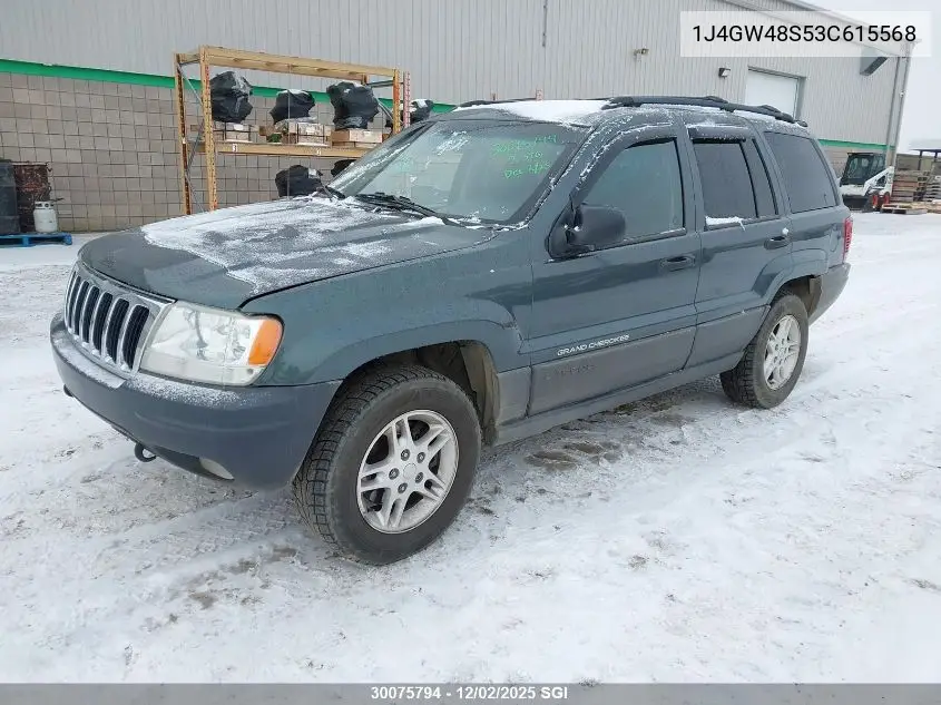 1J4GW48S53C615568 2003 Jeep Grand Cherokee Laredo