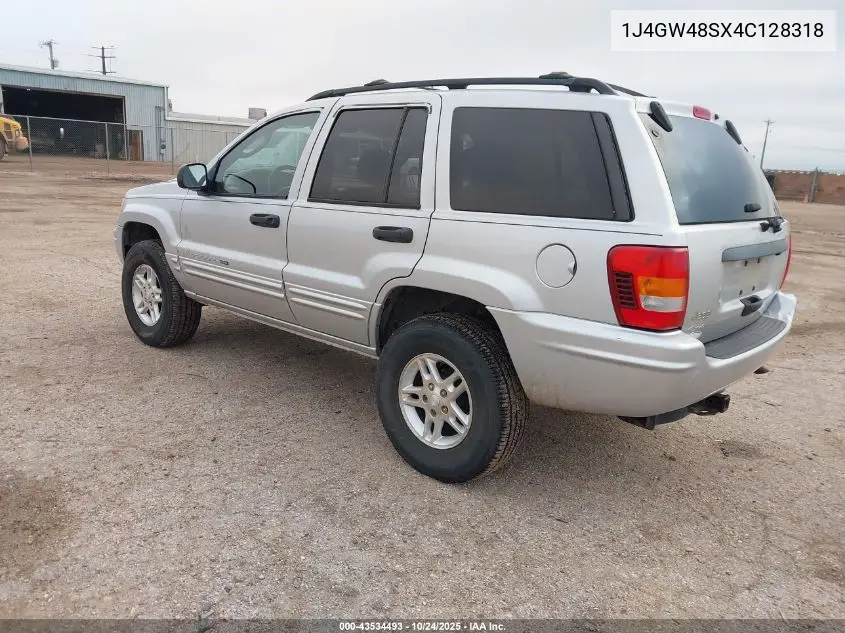 1J4GW48SX4C128318 2004 Jeep Grand Cherokee Laredo