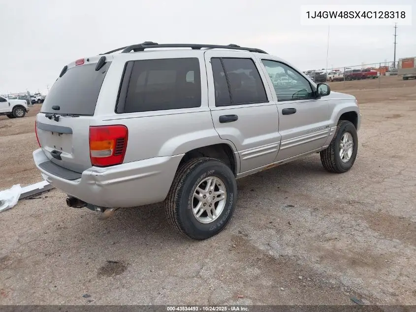 1J4GW48SX4C128318 2004 Jeep Grand Cherokee Laredo
