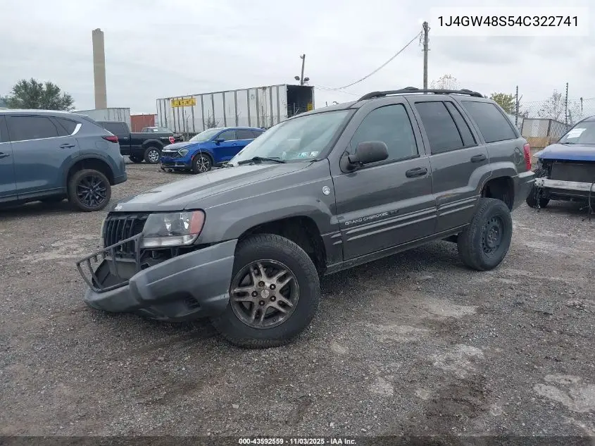 1J4GW48S54C322741 2004 Jeep Grand Cherokee Laredo