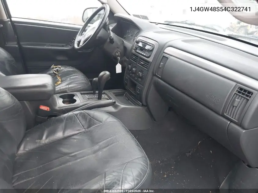 1J4GW48S54C322741 2004 Jeep Grand Cherokee Laredo