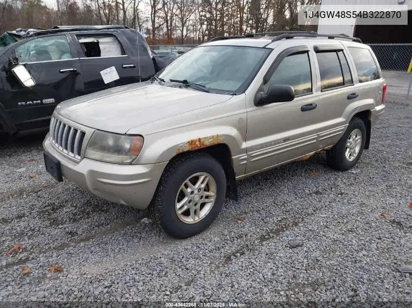 1J4GW48S54C322870 2004 Jeep Grand Cherokee Laredo/Columbia/Freedom