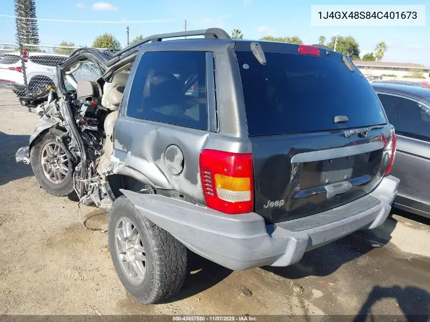 1J4GX48S84C401673 2004 Jeep Grand Cherokee Laredo