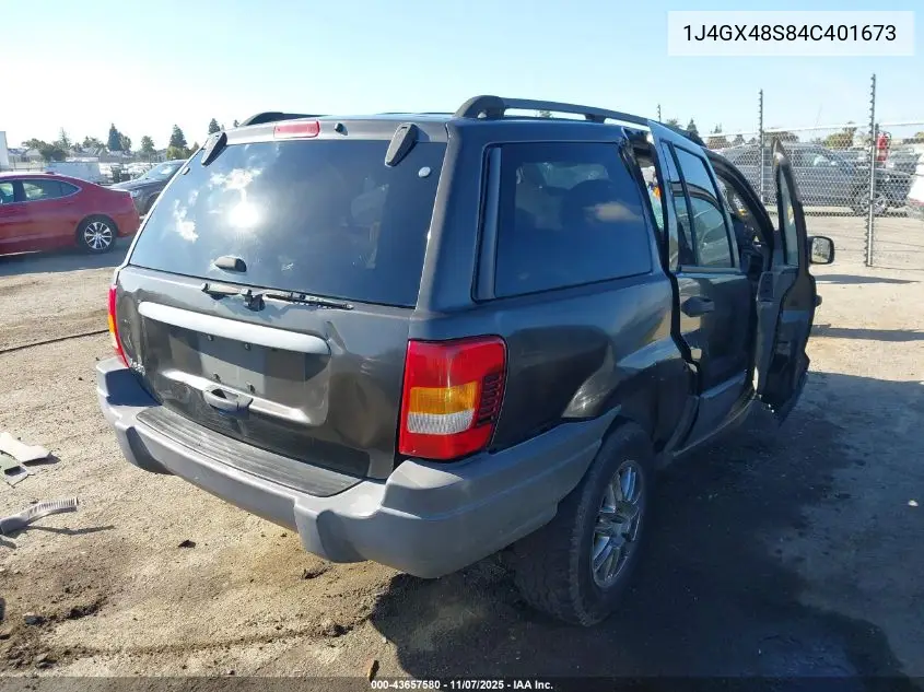 1J4GX48S84C401673 2004 Jeep Grand Cherokee Laredo