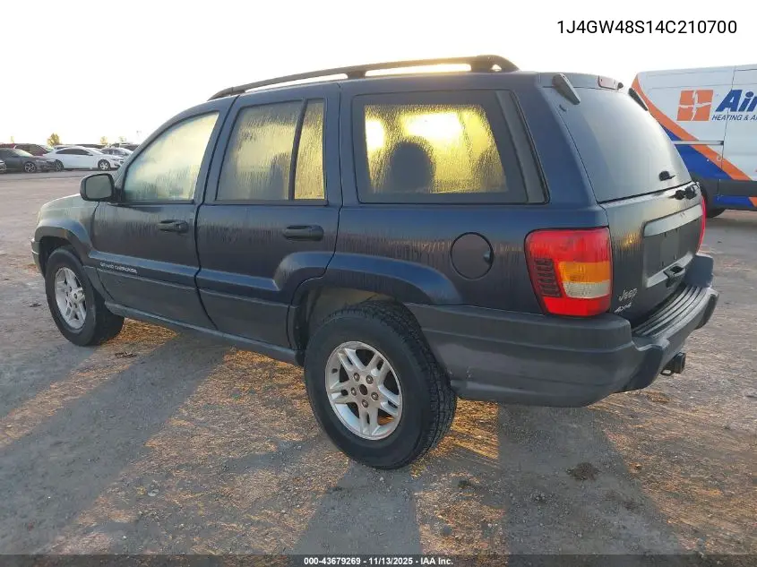 1J4GW48S14C210700 2004 Jeep Grand Cherokee Laredo