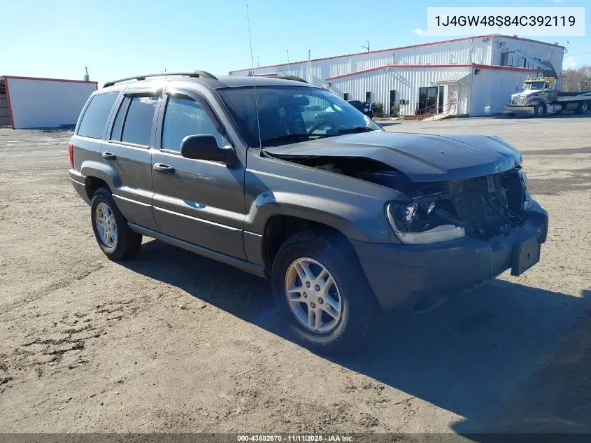 1J4GW48S84C392119 2004 Jeep Grand Cherokee Laredo