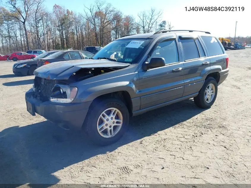 1J4GW48S84C392119 2004 Jeep Grand Cherokee Laredo