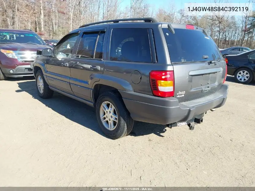 1J4GW48S84C392119 2004 Jeep Grand Cherokee Laredo