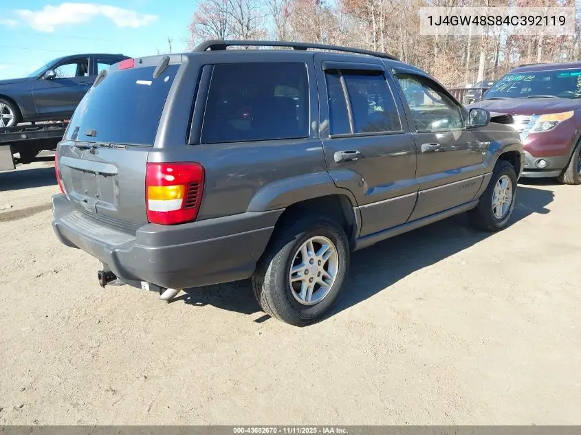 1J4GW48S84C392119 2004 Jeep Grand Cherokee Laredo