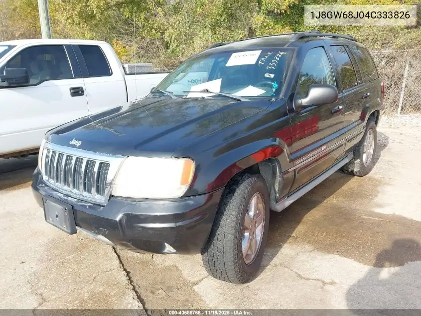 1J8GW68J04C333826 2004 Jeep Grand Cherokee Overland