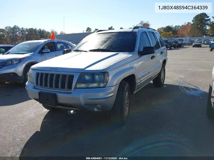 1J8GX48S94C364339 2004 Jeep Grand Cherokee Laredo