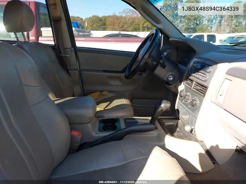 1J8GX48S94C364339 2004 Jeep Grand Cherokee Laredo
