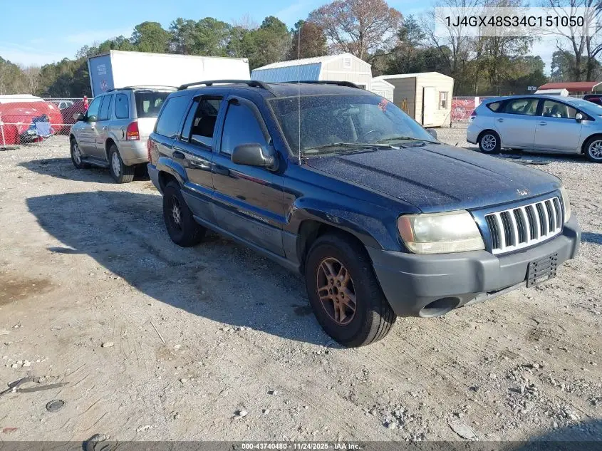 1J4GX48S34C151050 2004 Jeep Grand Cherokee Laredo