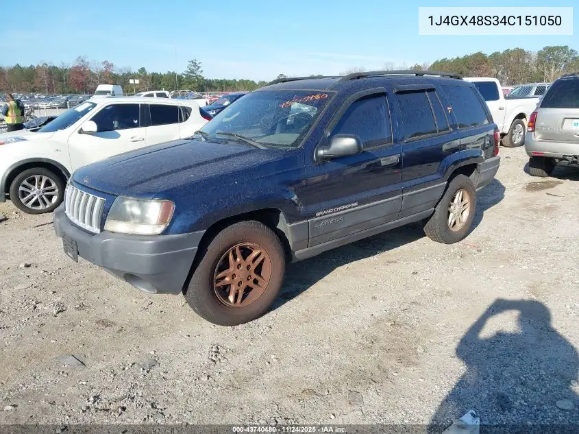 1J4GX48S34C151050 2004 Jeep Grand Cherokee Laredo