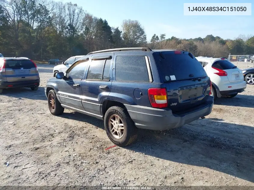 1J4GX48S34C151050 2004 Jeep Grand Cherokee Laredo
