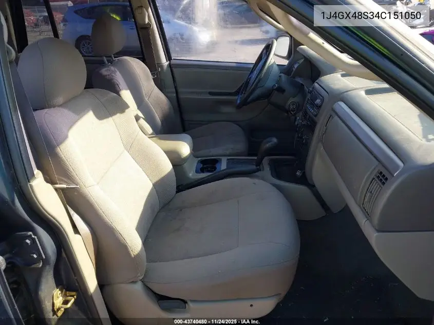 1J4GX48S34C151050 2004 Jeep Grand Cherokee Laredo