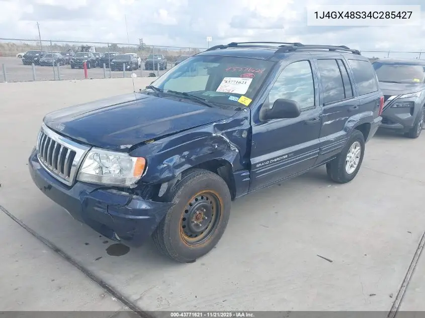 1J4GX48S34C285427 2004 Jeep Grand Cherokee Laredo