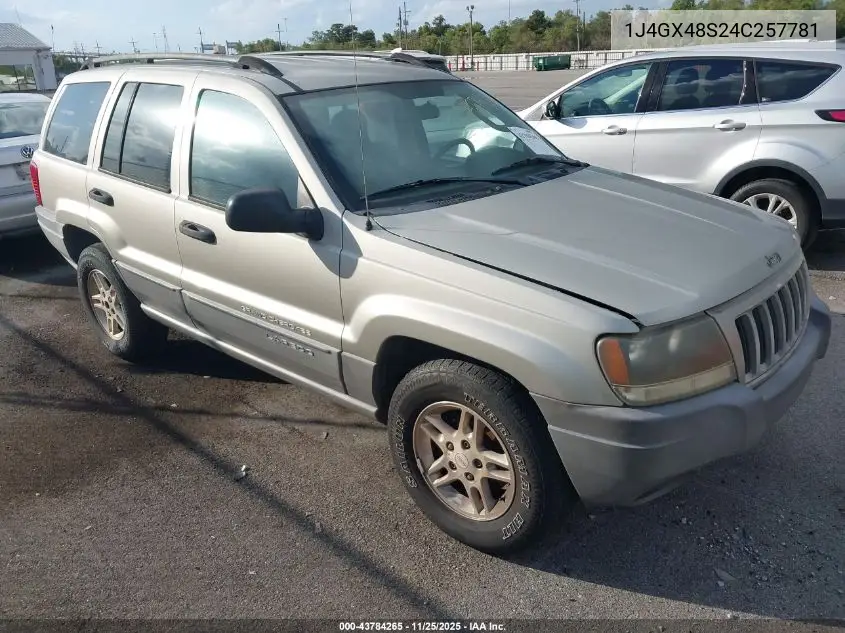 1J4GX48S24C257781 2004 Jeep Grand Cherokee Laredo