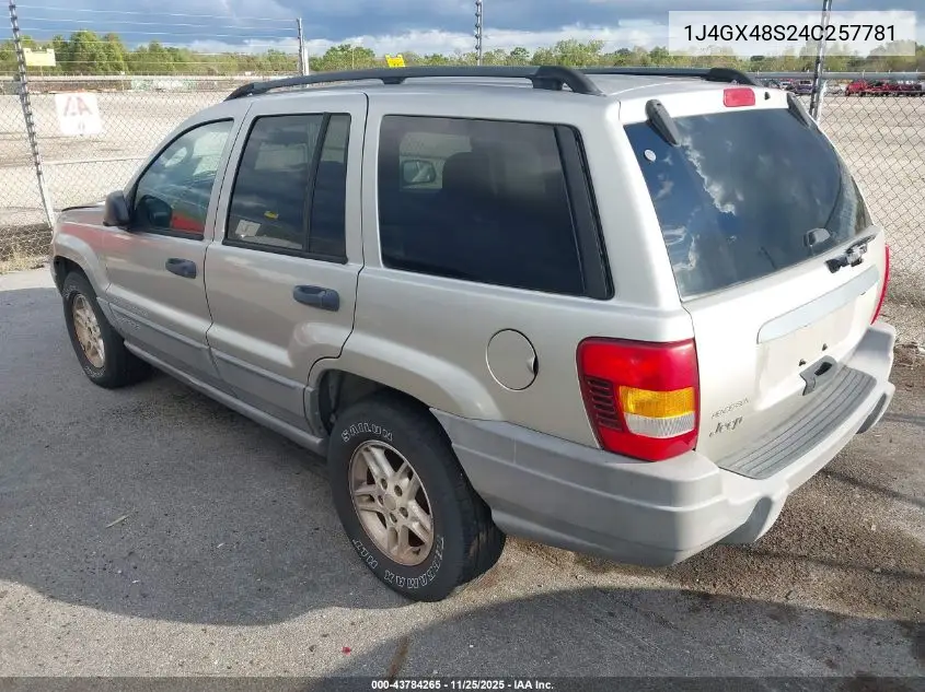 1J4GX48S24C257781 2004 Jeep Grand Cherokee Laredo