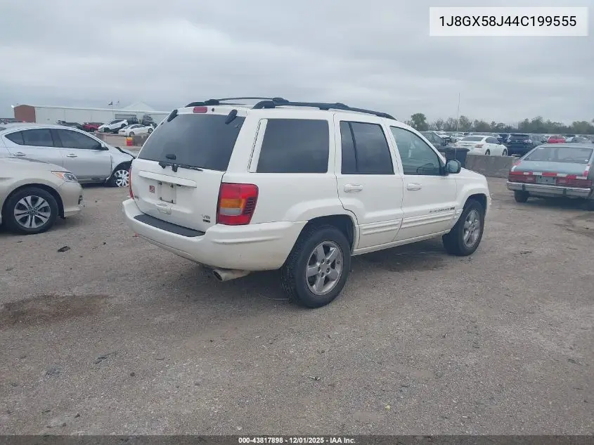 1J8GX58J44C199555 2004 Jeep Grand Cherokee Limited