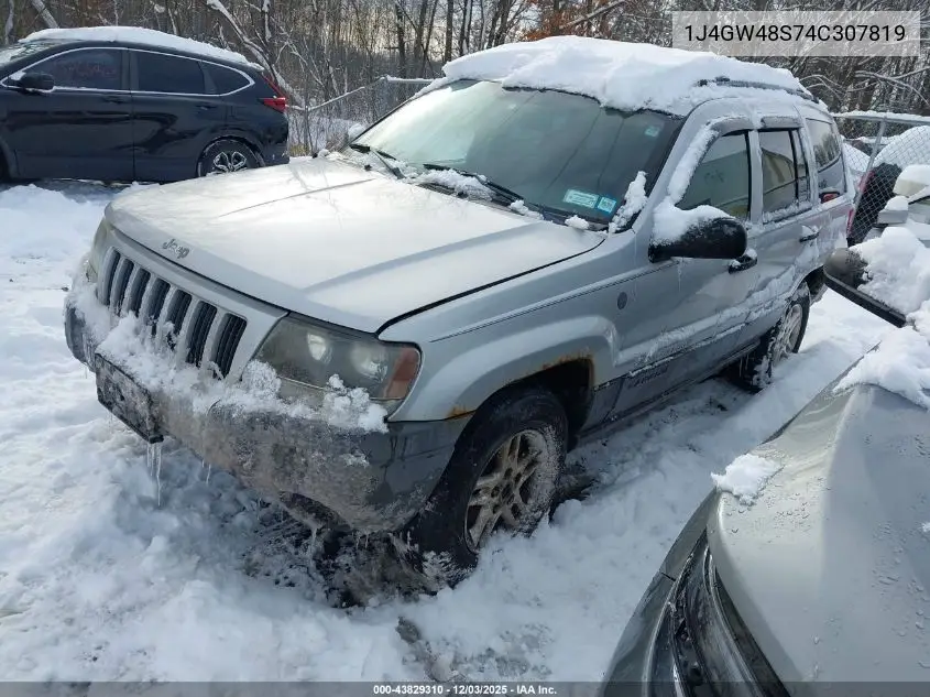 1J4GW48S74C307819 2004 Jeep Grand Cherokee Laredo