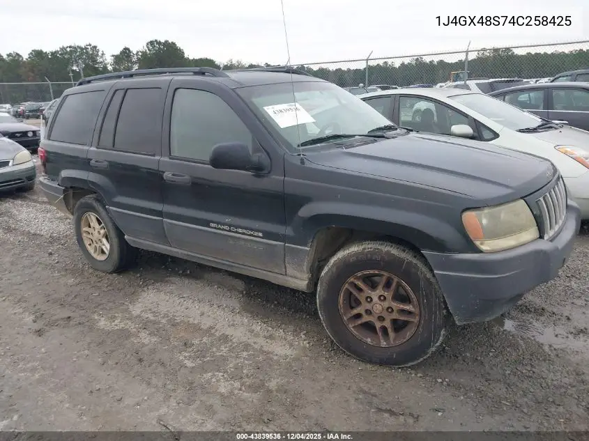 1J4GX48S74C258425 2004 Jeep Grand Cherokee Laredo